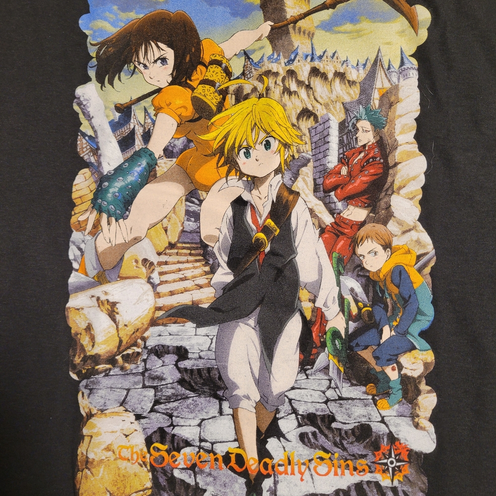 The Seven Deadly Sins Graphic Tee - Black